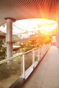 Modern green office building
